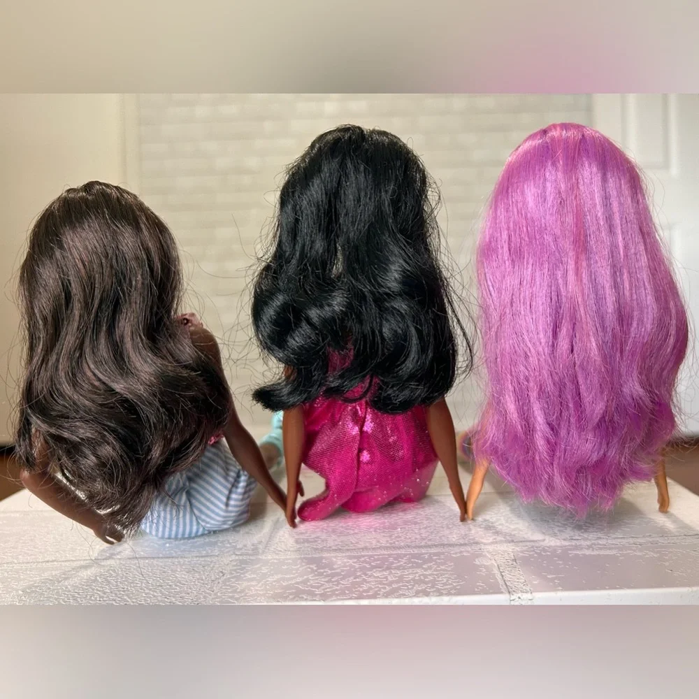 Barbie Fashionistas Doll Lot w Mbili Crystal & Albus head molds play dolls
